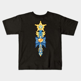 Magical Girl Staff Pixel Art Kids T-Shirt